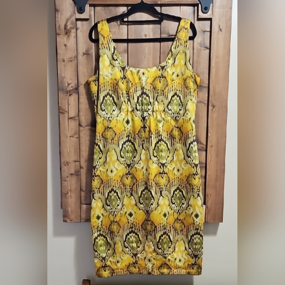 Danier Abstract Print Shift Dress Size 8 Sleeveless